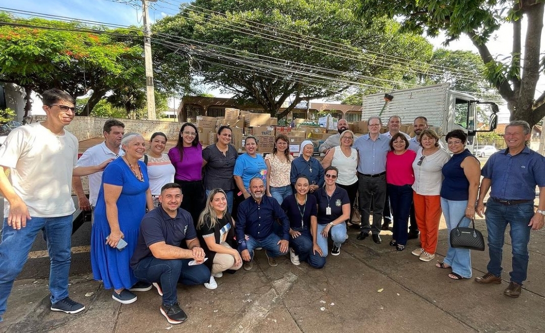 A entrega das doações da Gincana Solidária deixou uma marca positiva no aniversário de Ibiporã