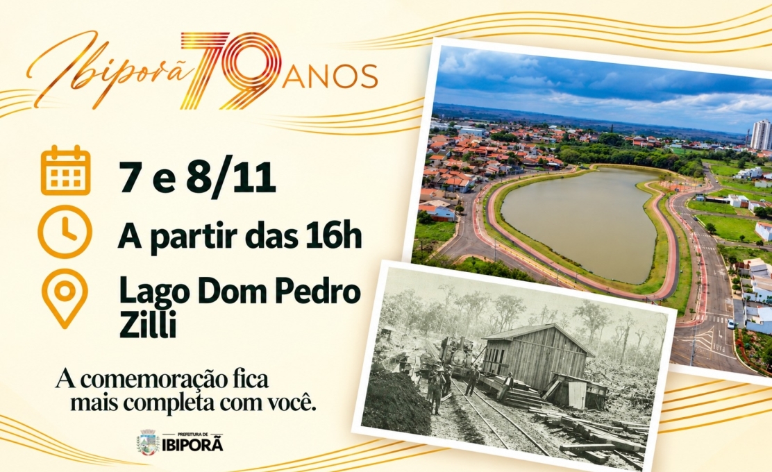 Aniversário de Ibiporã: atrações musicais e atividades celebram 79 anos da cidade 