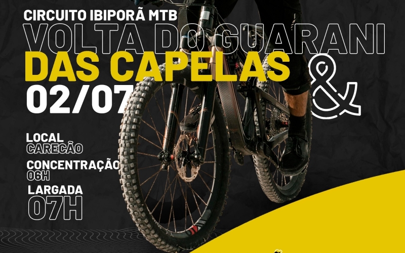 Abertas as inscrições para o Circuito Ibiporã de MTB - etapas Volta do Guarani e Circuito das Capelas 