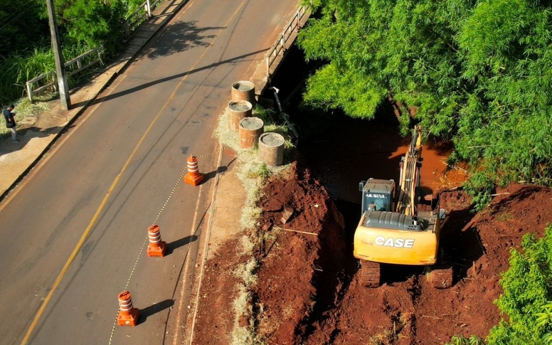 Obra na ponte do Conjunto Jamil Sacca teve início na última sexta (27) 