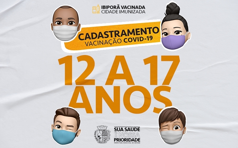 Ibiporã dá início ao cadastramento de adolescentes de 12 a 17 anos para receber vacina contra a Covid-19