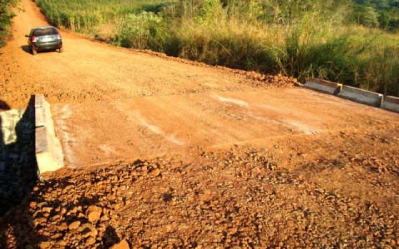 Primeira de dez pontes rurais ficou pronta