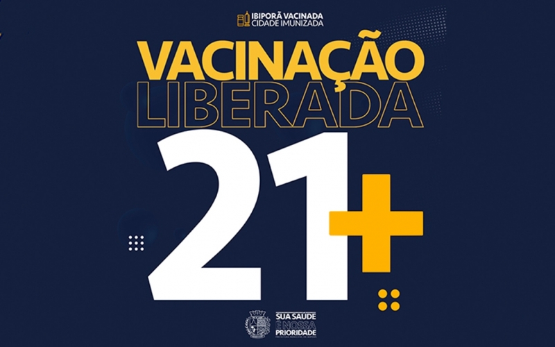 Continuamos avançando! Ibiporã caminha na vacinação e libera agendamento para faixa etária igual ou superior a 21 anos