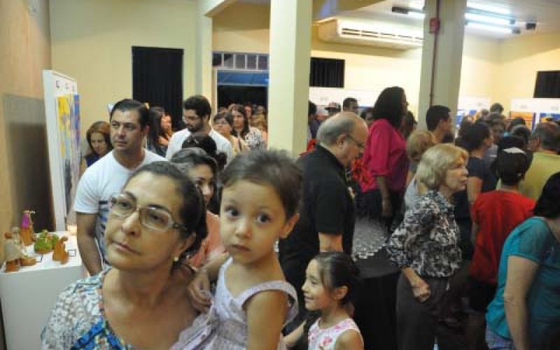 Abertura da vernissage dos alunos da Fundação Cultural