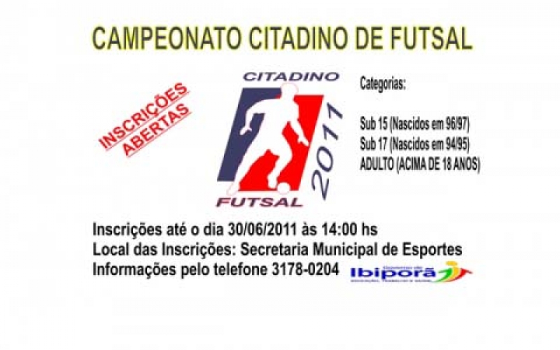 CAMPEONATO CITADINO DE FUTSAL