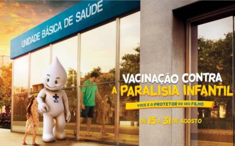 Adesão à vacina contra a pólio fica acima do esperado no primeiro dia