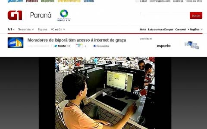 Moradores de Ibiporã têm internet de graça