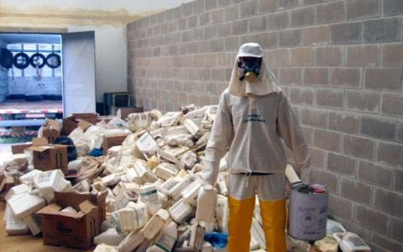 Recohimento de embalagens de agrotóxicos