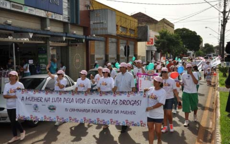 Drogas foi tema da 4ª Caminhada pela Saúde da Mulher