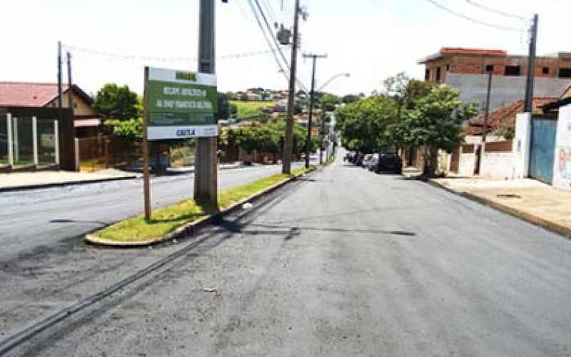 Administração está recapeando a Av. Engenheiro Beltrão