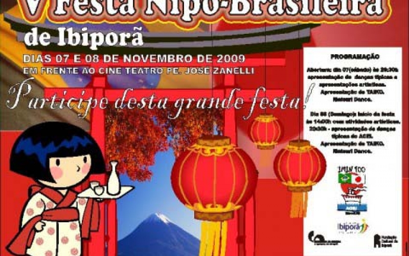  5ª Festa Nipo-Brasileira neste sábado e domingo (07 e 08)