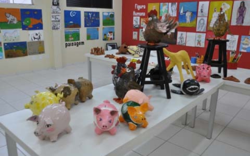 Exposição dos alunos de artes da Fundação até dia 23