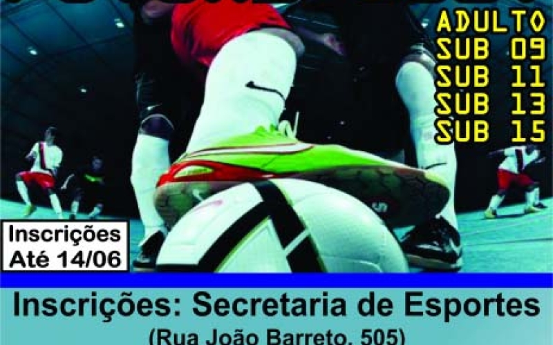 Abertas inscrições para o Campeonato Municipal de Futsal