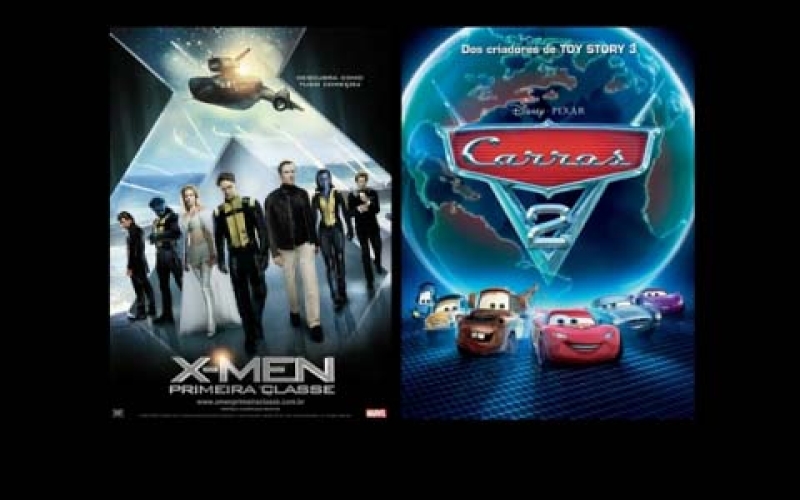 'Carros 2' e 'X-Men - Primeira Classe' no Cine Teatro