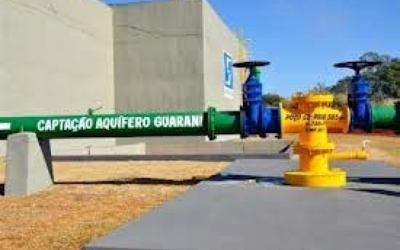Nova bomba de água do sistema de captação  do Aquífero Guarani é instalada 