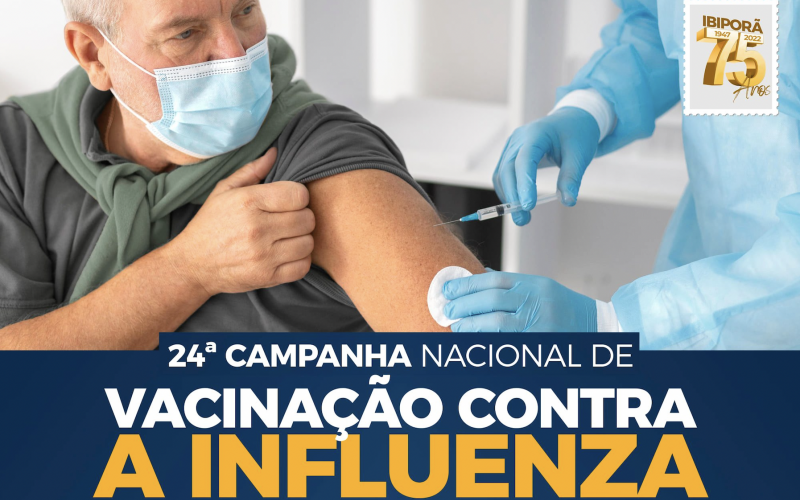 Ibiporã inicia 24ª Campanha Nacional de Vacinação contra a Influenza
