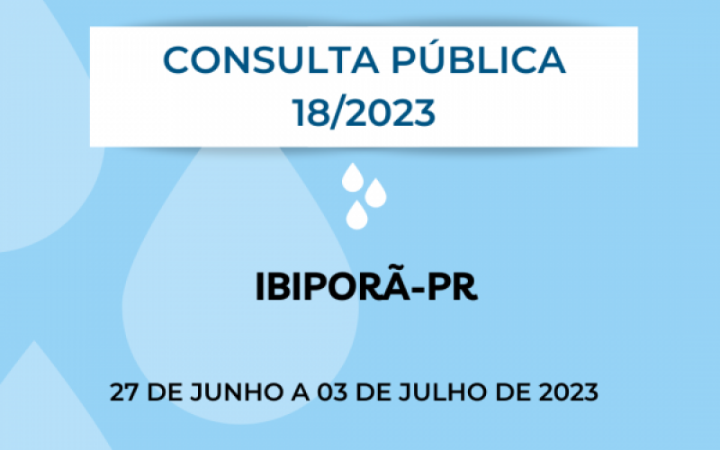 CONSULTA PÚBLICA Nº 18/2023