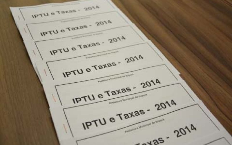 Carnês de IPTU referentes ao ano de 2014 serão entregues novamente