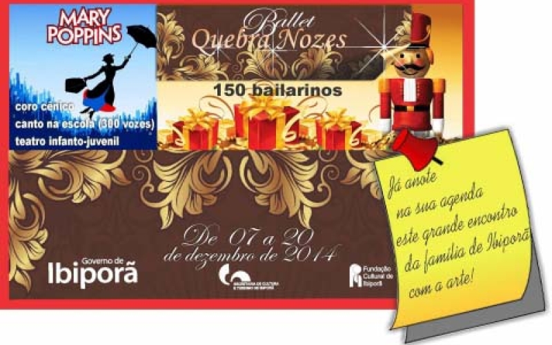Secretaria de Cultura prepara espetáculos para o final de ano