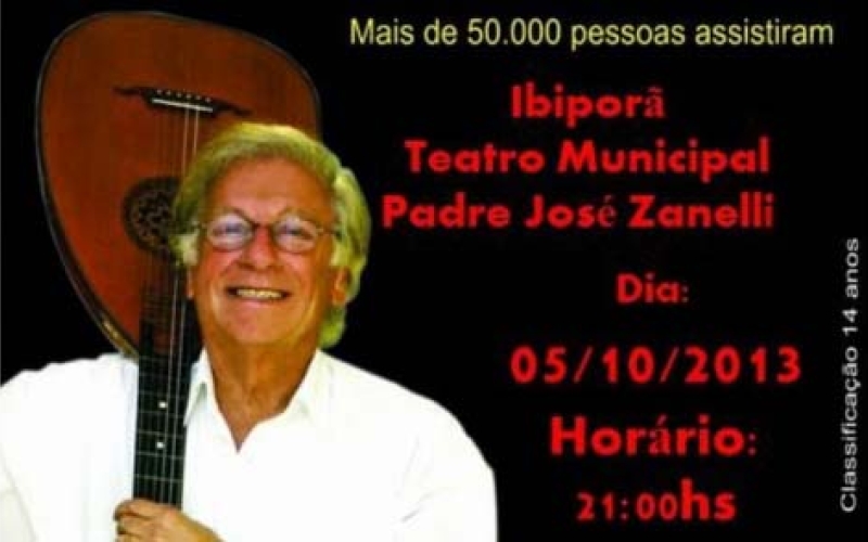 Juca Chaves em Ibiporã neste sábado (5)