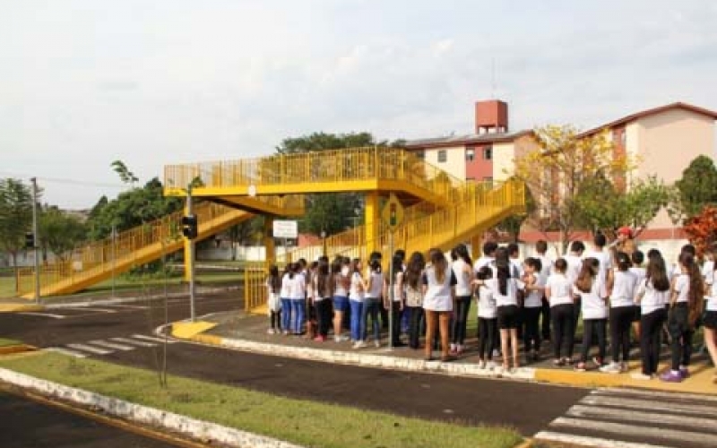 Alunos da Rede Municipal de Ensino visitam Escola Prática de Trânsito