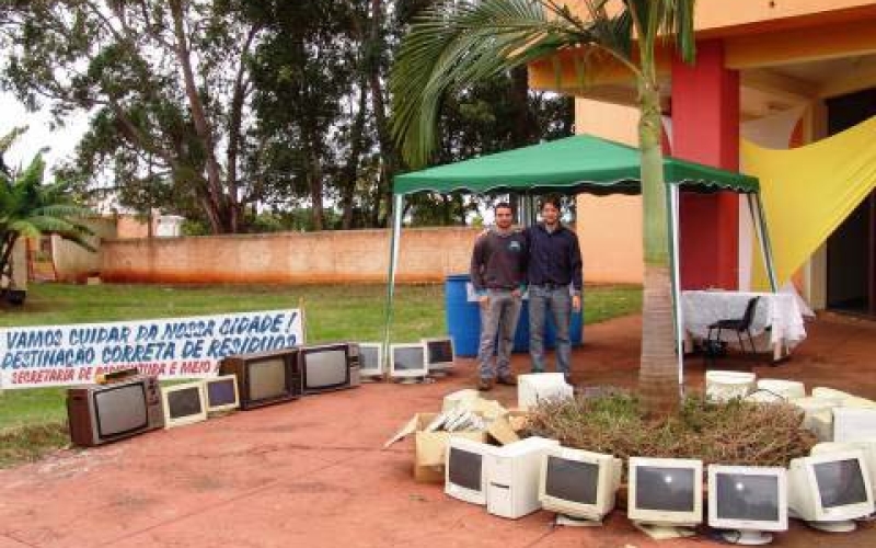 Prefeitura recolheu bastante lixo eletrônico
