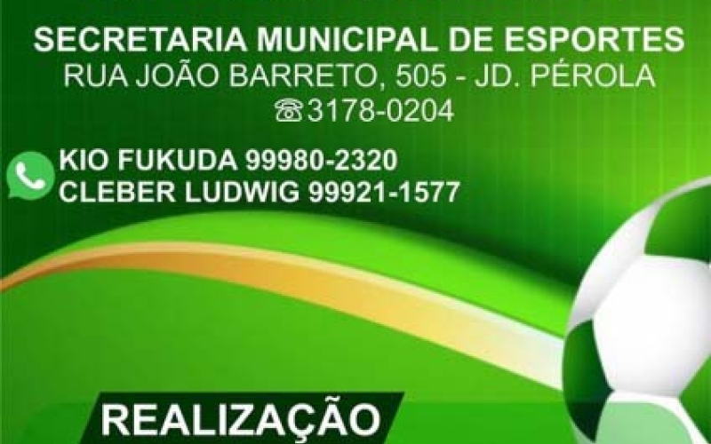 Abertas inscrições para Campeonato de Futebol Amador