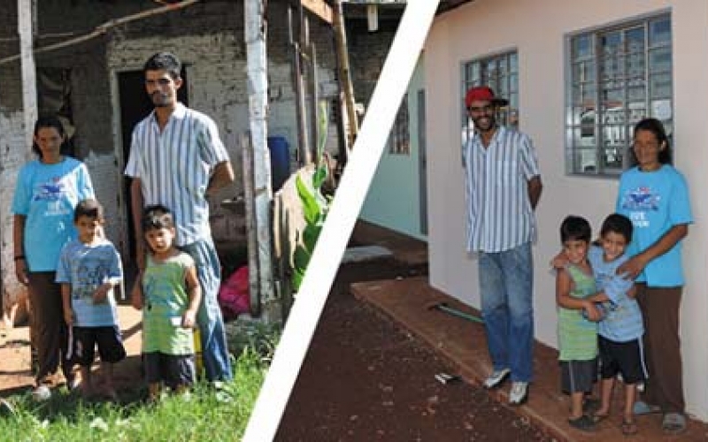 Família concretiza o sonho da casa própria