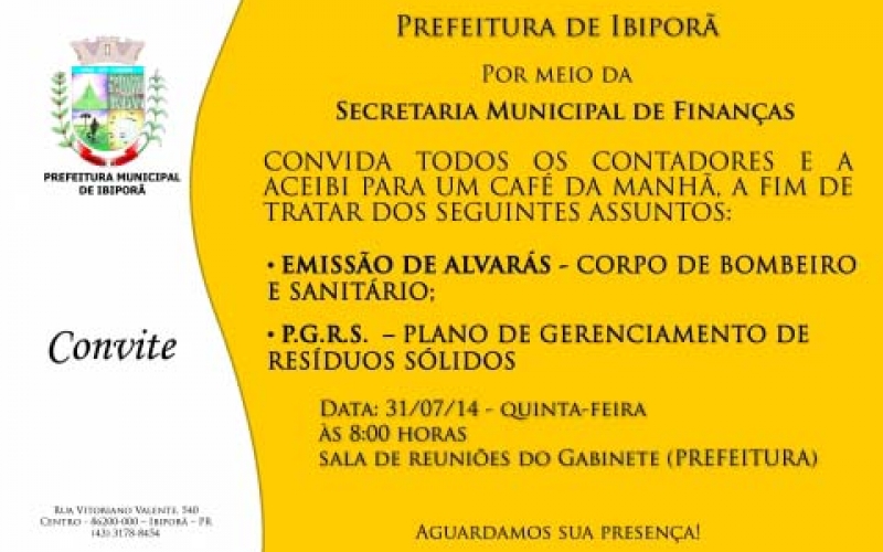 Administração municipal realiza café da manhã com contadores