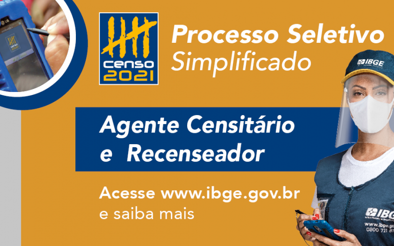 Processos Seletivos do IBGE oferecem 54 vagas em Ibiporã