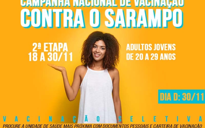 Começa segunda fase da vacinação contra o sarampo