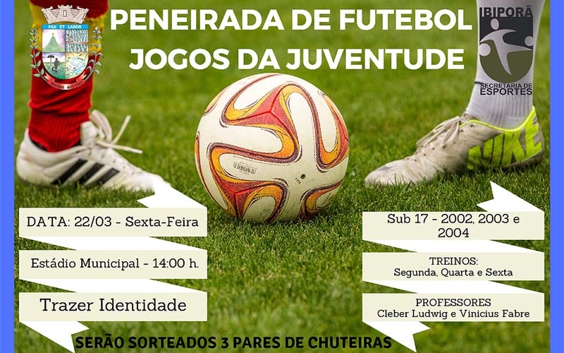 Secretaria de Esportes promove peneirada de futebol