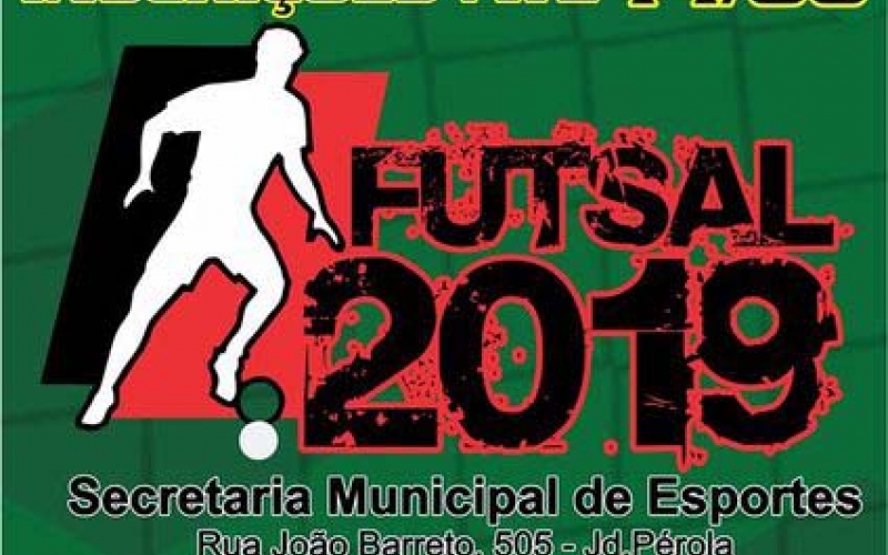 Inscrições para Campeonato Municipal de Futsal acabam nesta sexta (14)