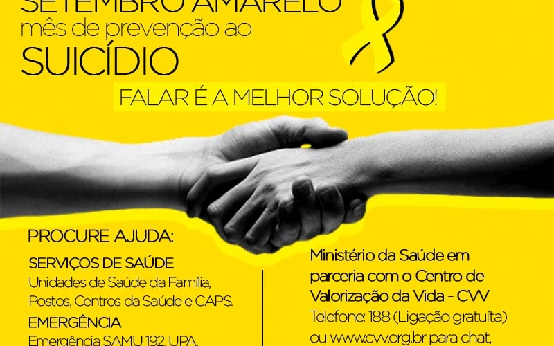 “Setembro Amarelo” – Combater o estigma é salvar vidas