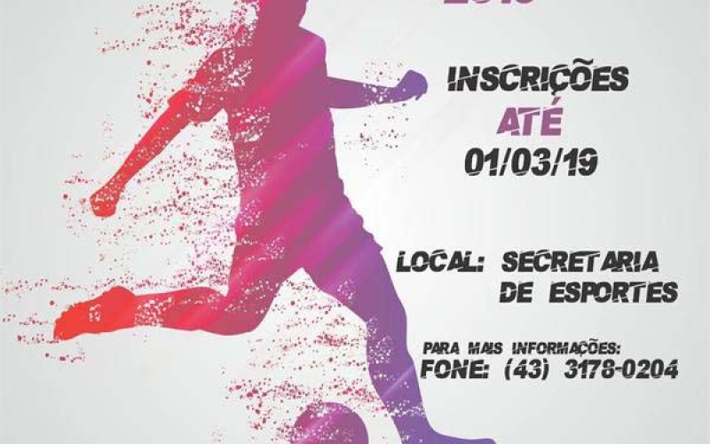 Campeonato Municipal de Futebol está com inscrições abertas