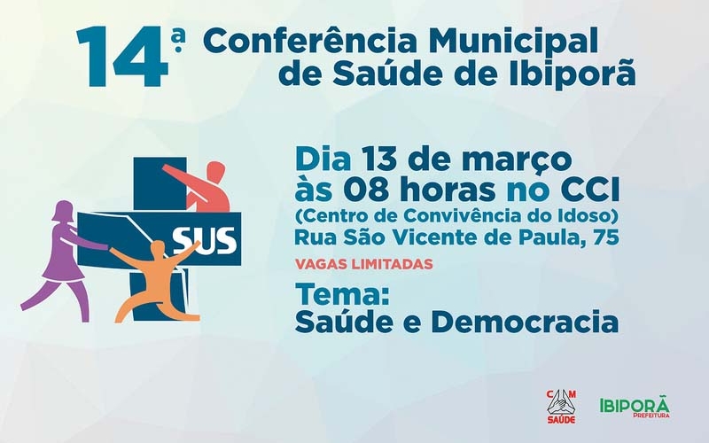 Conferência Municipal de Saúde será nesta quarta-feira (13)