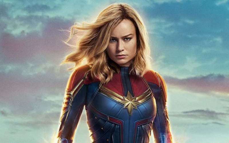 Capitã Marvel fica em cartaz até a próxima quarta-feira (10), às 20h