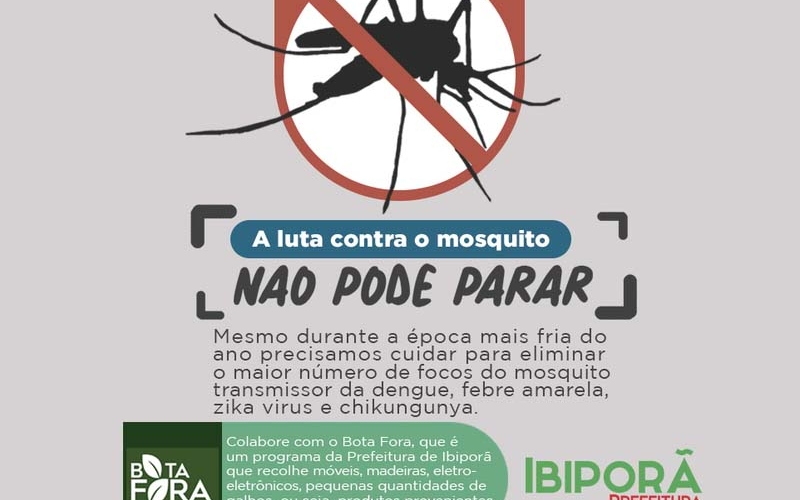 Cuidados com a dengue devem continuar mesmo no inverno