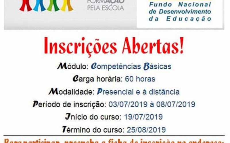 Inscrições abertas para cursos do Formação pela Educação