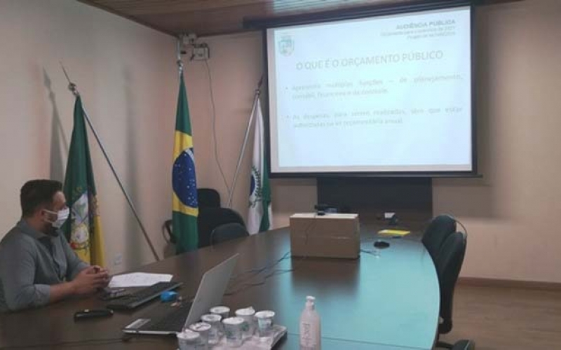 Audiência pública apresenta orçamento municipal para 2021