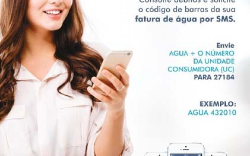 Novo sistema permite consultar débitos do Samae através de SMS