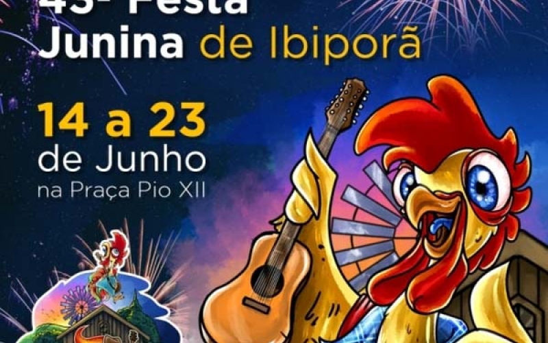 Festa Junina de Ibiporã começa no próximo dia 14