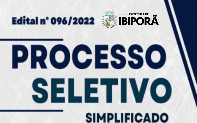 Administração municipal torna pública a realização de Processo Seletivo Simplificado