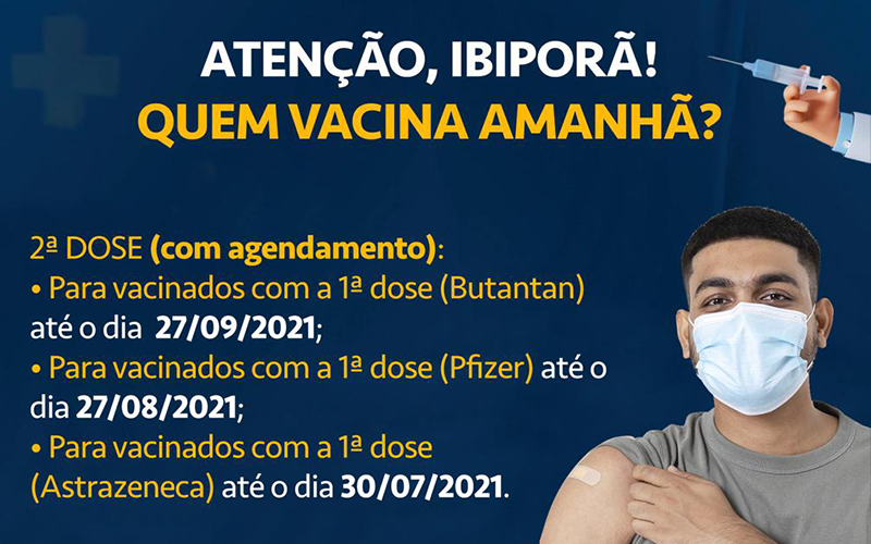 Ibiporã prepara semana de vacinação em ritmo intenso para aplicação de segunda dose, com agendamento