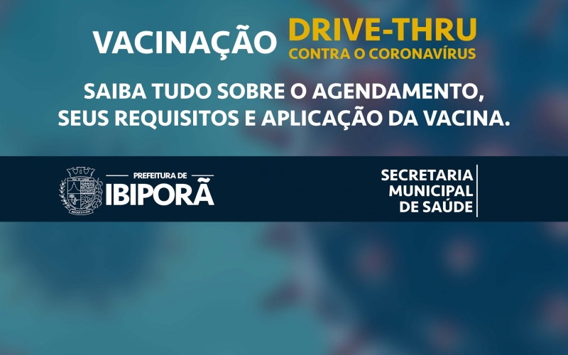 Idosos acima de 75 anos serão vacinados neste SÁBADO (20), em Ibiporã, ainda em formato “drive-thru”