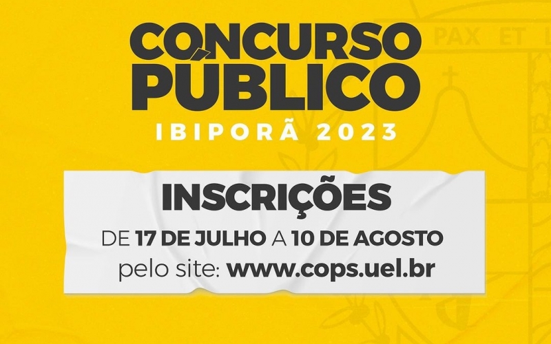 Prefeitura de Ibiporã abre concurso público com 29 vagas e salários de até R$ 9.157,49