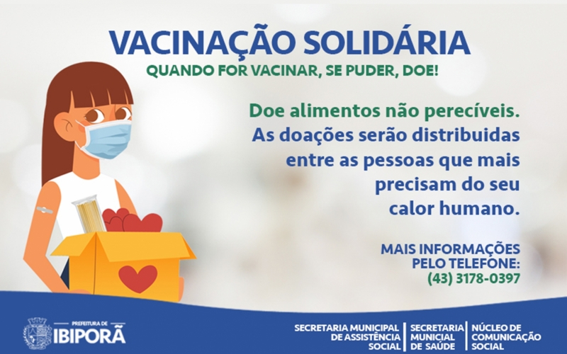 Vacinação e solidariedade